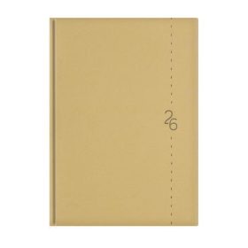   Naptár, tervező, A5, napi, TOPTIMER Linea, bézs (NKL021BU)
