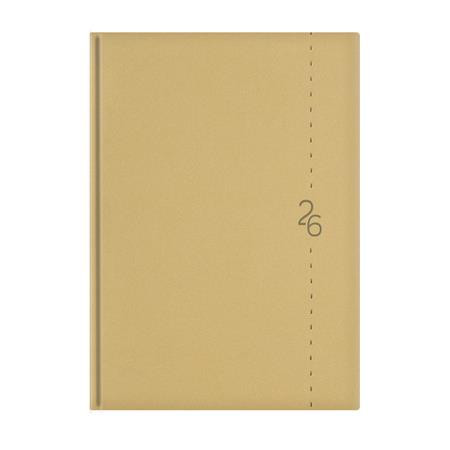 Naptár, tervező, A5, napi, TOPTIMER Linea, bézs (NKL021BU)