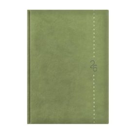   Naptár, tervező, A5, napi, TOPTIMER Linea, zöld (NKL021ZU)