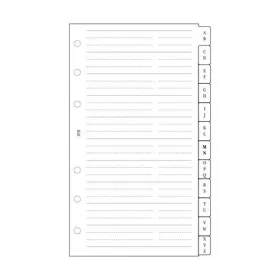   Kalendárium betét, telefonregiszter, L, SATURNUS, fehér (NKL315F)