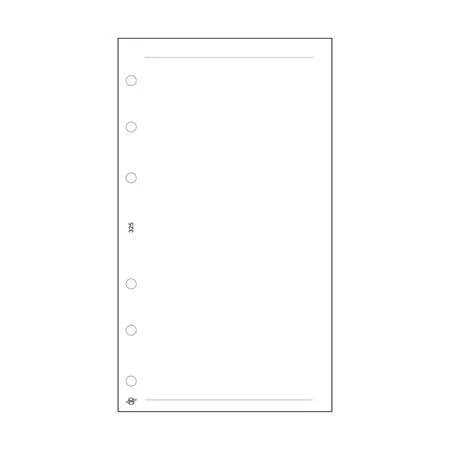 Kalendárium betét, jegyzetlap, L, sima, SATURNUS, fehér (NKL325F)