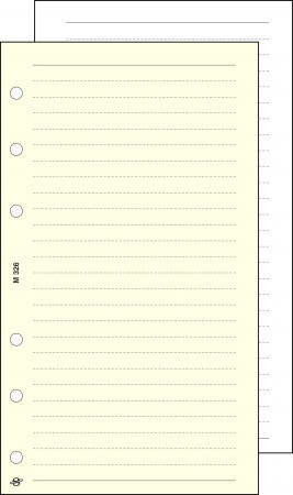 Kalendárium betét, jegyzetlap, L, vonalas, SATURNUS, chamois (NKL326)