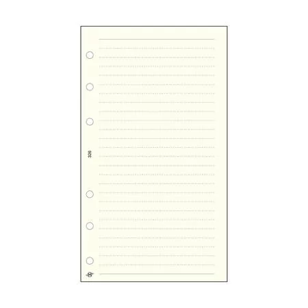 Kalendárium betét, jegyzetlap, L, vonalas, SATURNUS, chamois (NKL326)