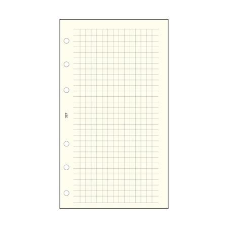 Kalendárium betét, jegyzetlap, L, kockás, SATURNUS, chamois (NKL327)