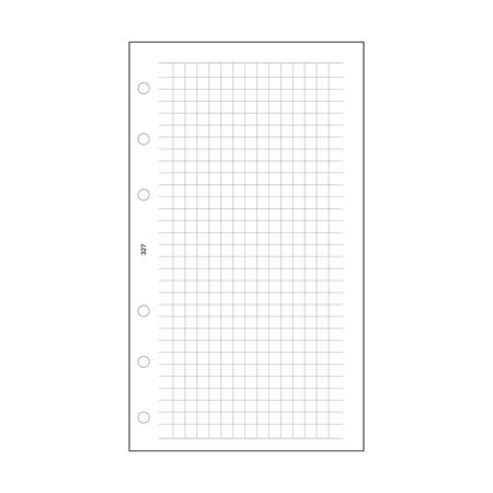 Kalendárium betét, jegyzetlap, L, kockás, SATURNUS, fehér (NKL327F)