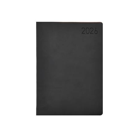 Naptár, tervező, B6, heti, TOPTIMER Madeira, fekete-bordó (NKM012FBU)