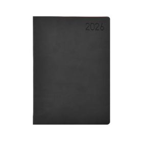   Naptár, tervező, A5, napi, TOPTIMER Madeira, fekete-bordó (NKM021FBU)