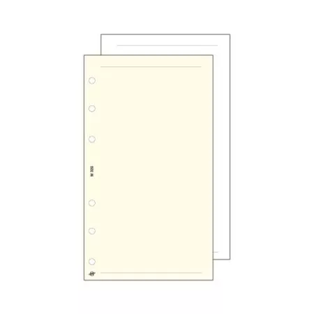 Kalendárium betét, jegyzetlap, M, sima, SATURNUS, fehér (NKM325F)