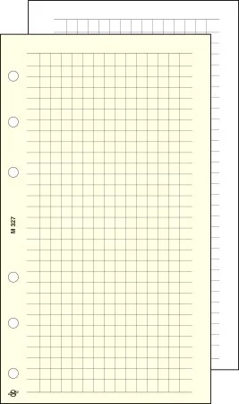 Kalendárium betét, jegyzetlap, M, kockás, SATURNUS, chamois (NKM327)