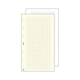   Kalendárium betét, jegyzetlap, M, kockás, SATURNUS, fehér (NKM327F)