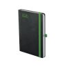 Naptár, tervező, B6, heti, TOPTIMER, Nero, fekete-zöld (NKN012ZU)