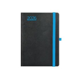   Naptár, tervező, A5, heti, TOPTIMER, Nero, fekete-kék (NKN015KU)