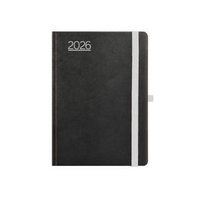   Naptár, tervező, A5, heti, TOPTIMER, Nero, fekete-szürke (NKN015SZU)