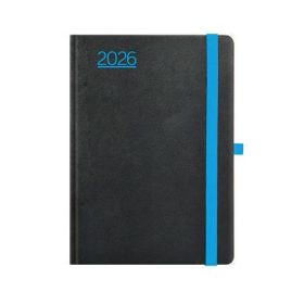   Naptár, tervező, A5, napi, TOPTIMER, Nero, fekete-kék (NKN021KU)
