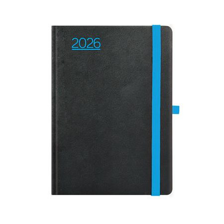 Naptár, tervező, A5, napi, TOPTIMER, Nero, fekete-kék (NKN021KU)