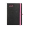 Naptár, tervező, A5, napi, TOPTIMER, Nero, fekete-pink (NKN021PU)
