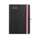 Naptár, tervező, A5, napi, TOPTIMER, Nero, fekete-pink (NKN021PU)