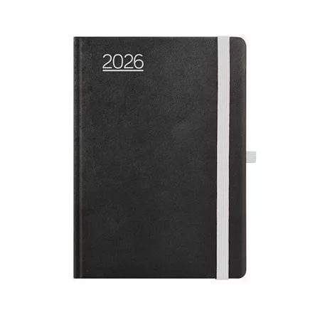 Naptár, tervező, A5, napi, TOPTIMER, Nero, fekete-szürke (NKN021SZU)