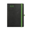Naptár, tervező, A5, napi, TOPTIMER, Nero, fekete-zöld (NKN021ZU)