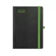 Naptár, tervező, A5, napi, TOPTIMER, Nero, fekete-zöld (NKN021ZU)