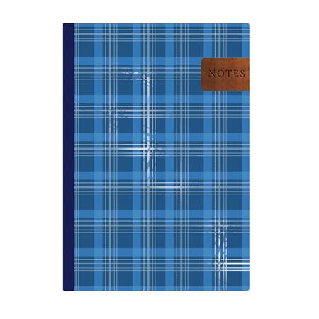 Jegyzetfüzet, A5, vonalas, 96 lap, TOPTIMER Notes, kék skótkockás (NKN16703)
