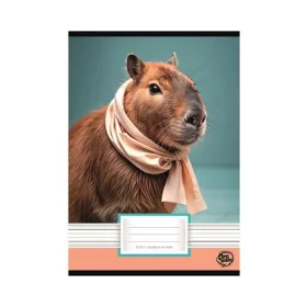   Füzet, tűzött, A5, vonalas, 32 lap, 2. osztály, OPTISCHOOL, 16-32, Capybara (NKOP1632K)