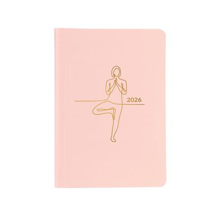 Naptár, tervező, B6, heti, TOPTIMER Pastel, rózsaszín (NKP012RU)