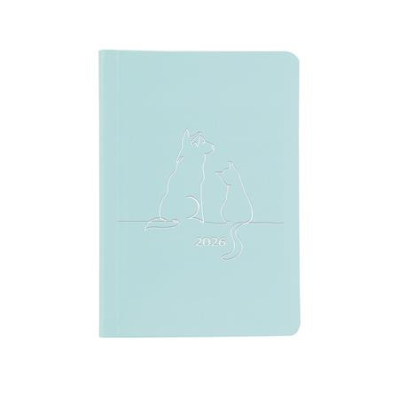 Naptár, tervező, A5, heti, TOPTIMER Pastel, kék (NKP015KU)