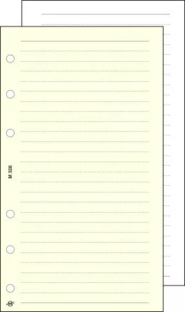 Kalendárium betét, jegyzetlap, S, vonalas, SATURNUS, chamois (NKS326)