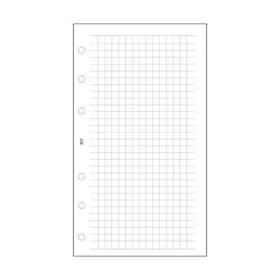   Kalendárium betét, jegyzetlap, S, kockás, SATURNUS, fehér (NKS327F)