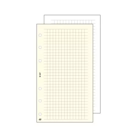 Kalendárium betét, jegyzetlap, S, kockás, SATURNUS, fehér (NKS327F)