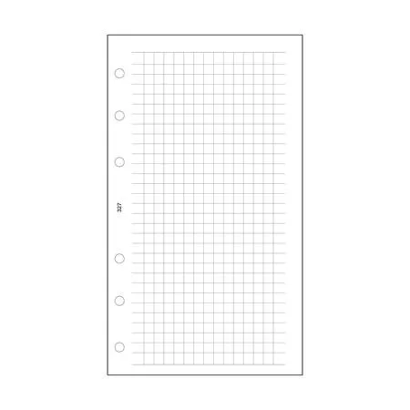 Kalendárium betét, jegyzetlap, S, kockás, SATURNUS, fehér (NKS327F)