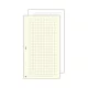 Kalendárium betét, jegyzetlap, S, kockás, SATURNUS, fehér (NKS327F)