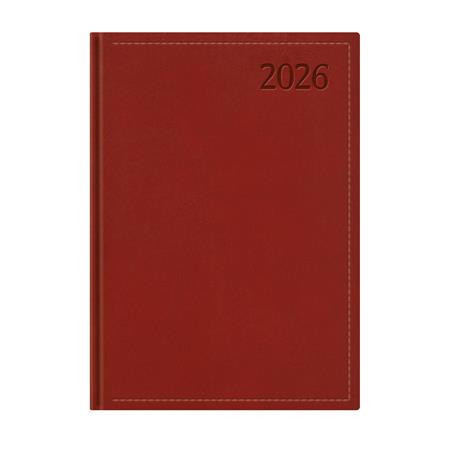 Naptár, tervező, A4, heti, TOPTIMER Traditional, bordó (NKT010BOU)