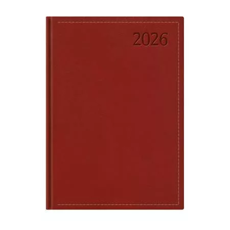 Naptár, tervező, A4, heti, TOPTIMER Traditional, bordó (NKT010BOU)