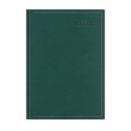 Naptár, tervező, A4, heti, TOPTIMER Traditional, zöld (NKT010ZU)