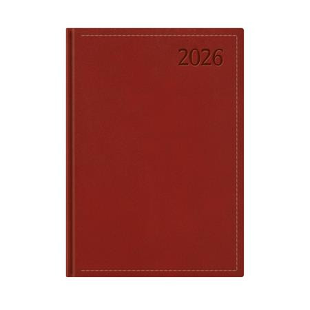 Naptár, tervező, B5, heti, TOPTIMER Traditional, bordó (NKT011BOU)