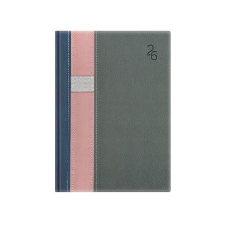 Naptár, tervező, B6, heti, TOPTIMER Vario, kék-rózsa-szürke (NKT012VKRSZU)