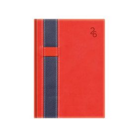   Naptár, tervező, B6, heti, TOPTIMER Vario, piros-kék (NKT012VPKU)