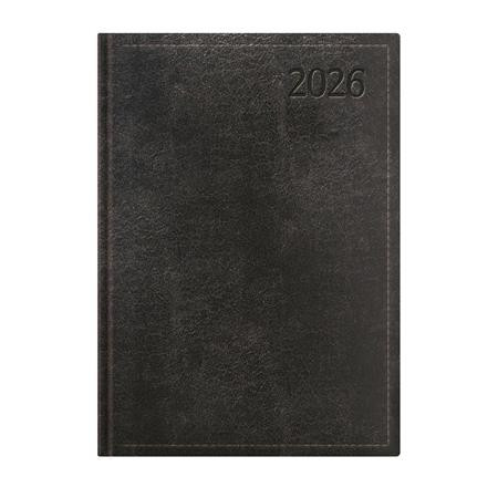 Naptár, tervező, B5, napi, TOPTIMER Traditional, fekete (NKT020FKU)