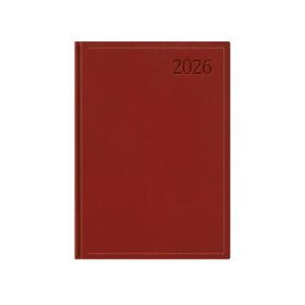   Naptár, tervező, A5, napi, TOPTIMER Traditional, bordó (NKT021BOU)