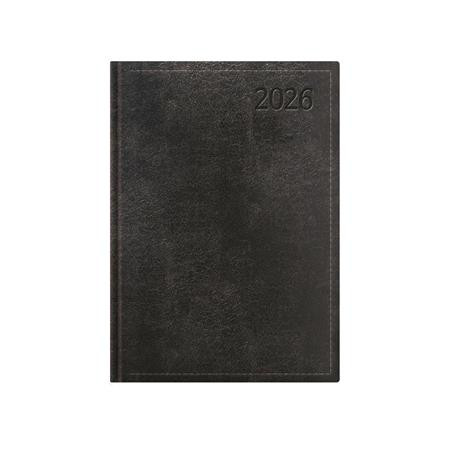 Naptár, tervező, A5, napi, TOPTIMER Traditional, fekete (NKT021FKU)