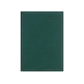   Naptár, tervező, A5, napi, TOPTIMER Traditional, zöld (NKT021ZU)