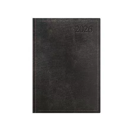 Naptár, tervező, B6, napi, TOPTIMER Traditional, fekete (NKT022FKU)