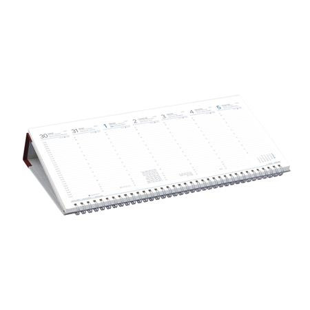 Naptár, asztali, fekvő, TOPTIMER, bordó (NKT050BOU)