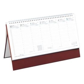 Naptár, asztali, álló, TOPTIMER, bordó (NKT051BOU)
