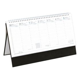Naptár, asztali, álló, TOPTIMER, fekete (NKT051FKU)