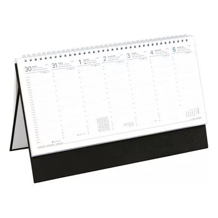 Naptár, asztali, álló, TOPTIMER, fekete (NKT051FKU)