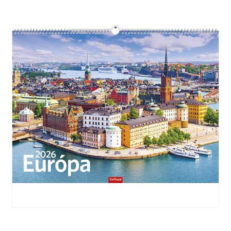 Naptár, fali, TOPTIMER, Európa (NKT09313U)