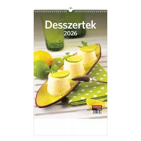 Naptár, fali, TOPTIMER Desszertek (NKT094014U)
